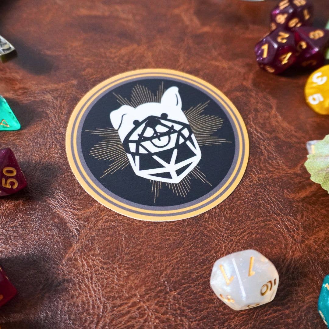 D20 Dog Sticker