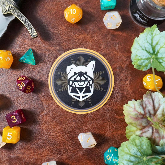 D20 Dog Sticker