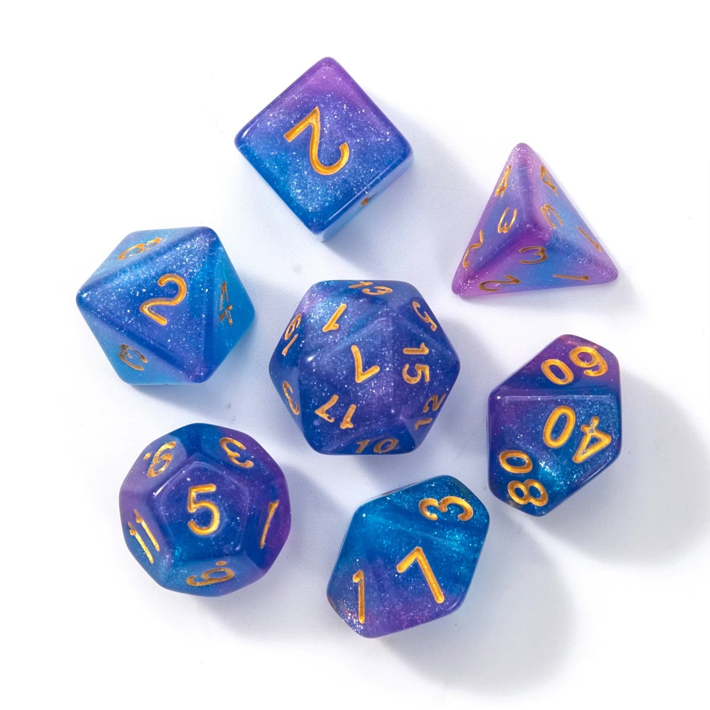 7 Piece Acrylic DND Dice Set | DND Dice for Sale