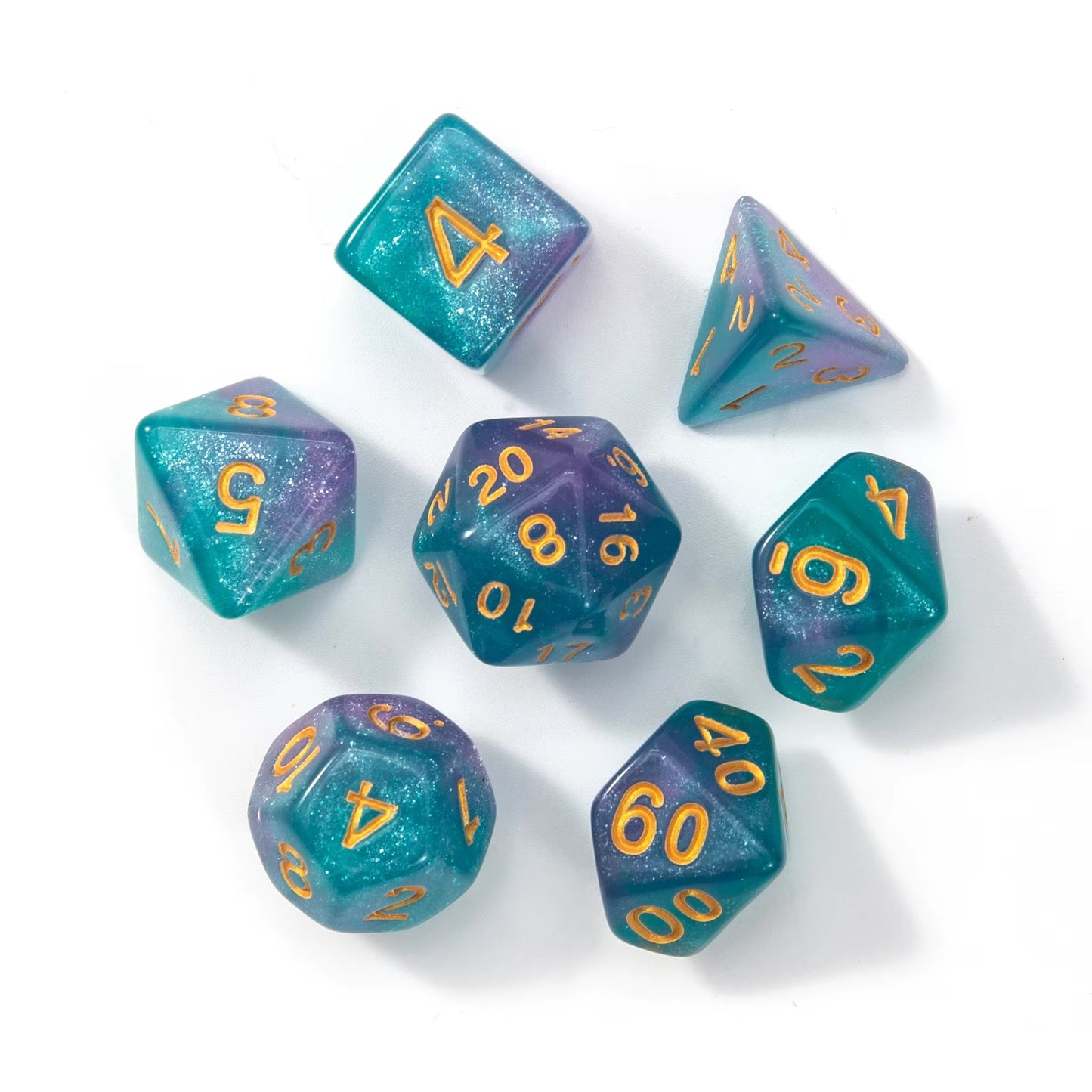 7 Piece Acrylic DND Dice Set | DND Dice for Sale