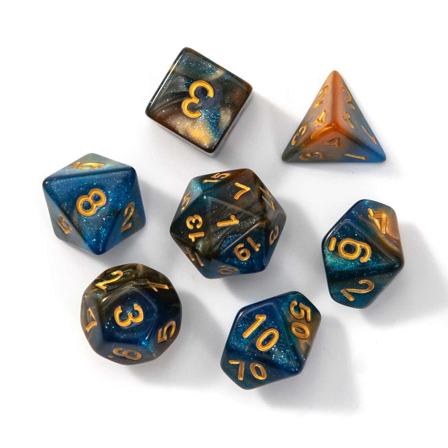 7 Piece Acrylic DND Dice Set | DND Dice for Sale