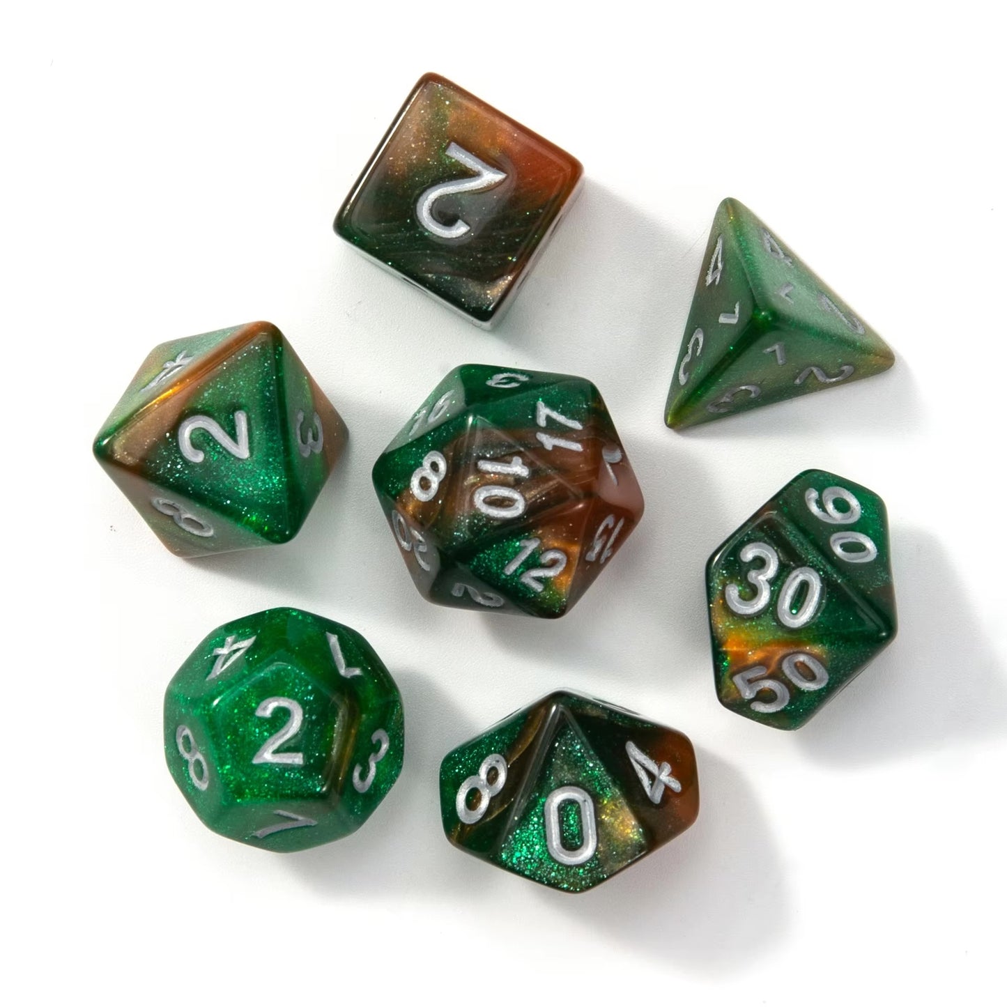 7 Piece Acrylic DND Dice Set | DND Dice for Sale