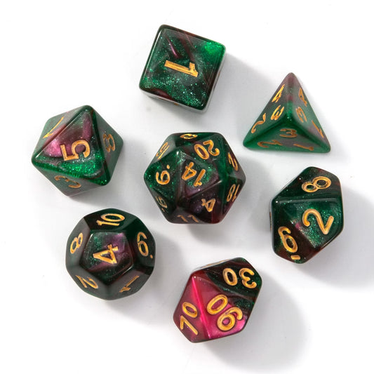 7 Piece Acrylic DND Dice Set | DND Dice for Sale